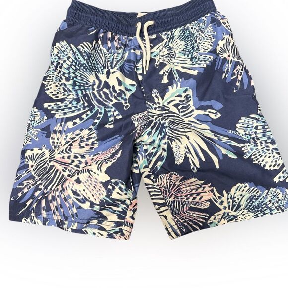 Carters boys size 7 blue coral swim trunks - Picture 1 of 2